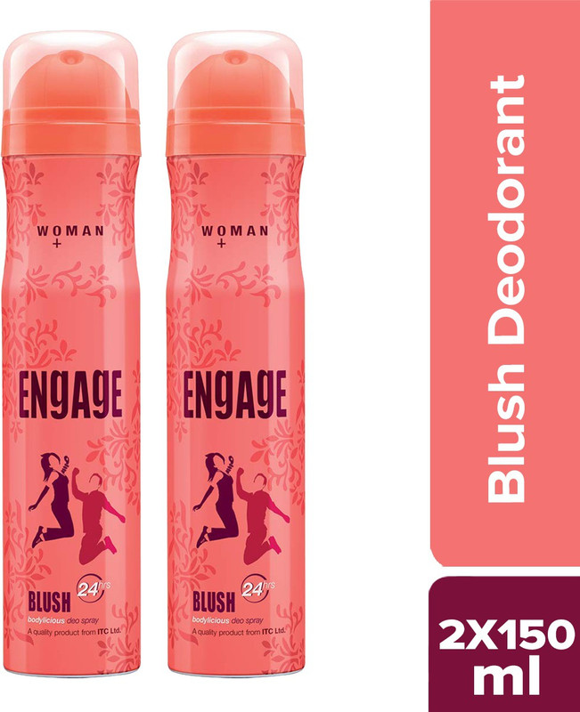Engage Blush Deodorant Spray - For Women(150 ml) Deodorant Spray  -  For Women(300 ml, Pack of 2)