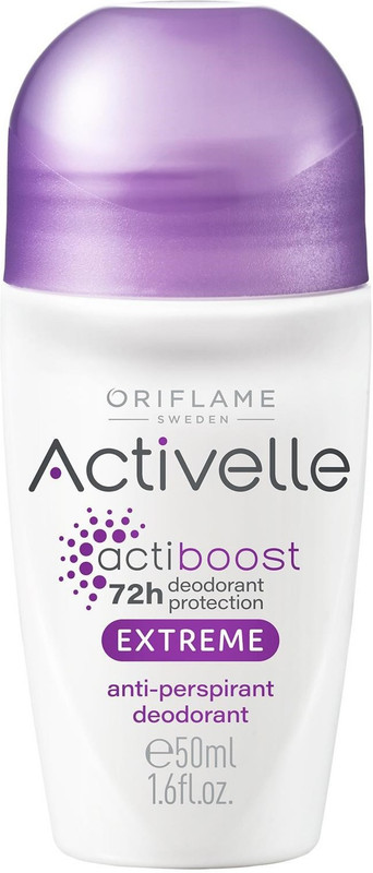 Oriflame Activelle Actiboost Extreme Anti-perspirant Roll-on Deodorant 72 hour protection (50 ml) Deodorant Roll-on - For Men & Women(50 ml)