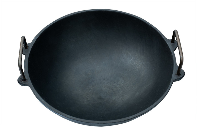 Mr. Butler Natural Pre-Seasoned Kadai/ Wok, Deep Fry, Induction & Oven Friendly, Kadhai 27.94 cm diameter 3 L capacity(Cast Iron, Non-stick)