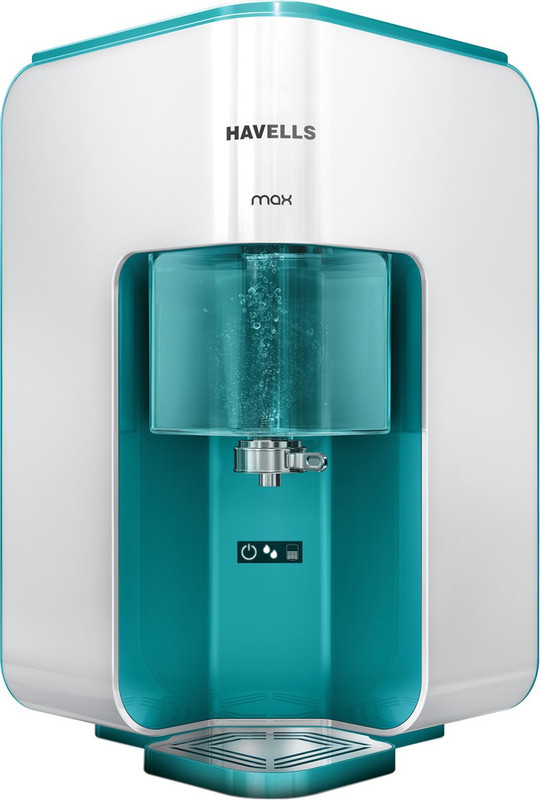 HAVELLS Max 7 L RO + UV Water Purifier 8 Stages, Patented Corner/wall mounting(White, Green)