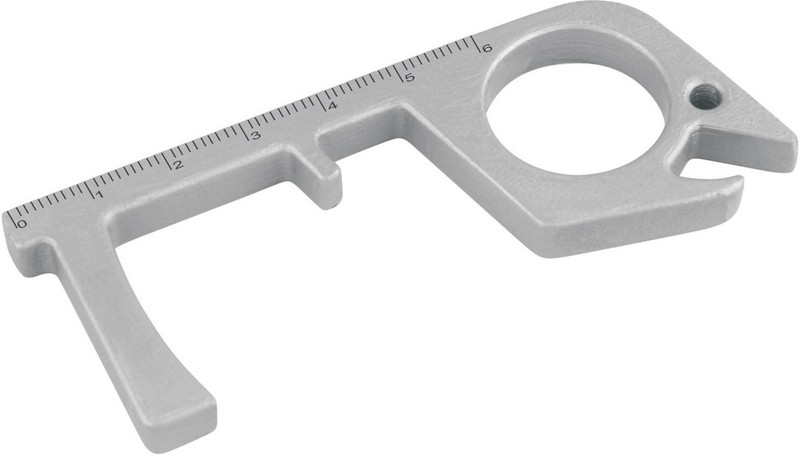 PLUS POINT Multipurpose Safe Touch Key | Anti | Anti-Microbial Door Opener | Key Chain |Touch Free Hands Key For Safe surface Contact Key Chain