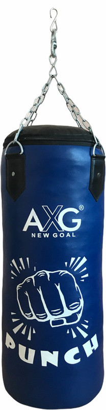 AXG NEW GOAL Unfilled Boxing Punching Bag 3 ft With stainless steel chain (Heavy PU Material) Hanging Bag(3 FT, 36 inch)