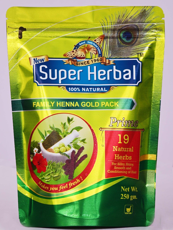 New Super Herbal Family Henna Gold Pack(250)