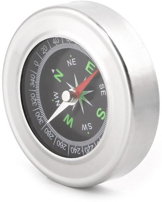 ERetailMart SUPER BIG Professional Multifunction High Accuracy Waterproof Compass (SILVER) Compass(Silver)