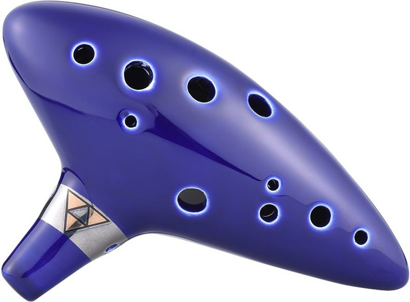 amiciSound 12 Hole Ocarina Alto C Key Flute Folk Musical Instrument with Ceramic Hand Ceramic Flute(16 cm)