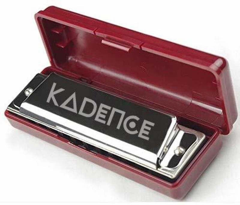 KADENCE Daitonic Harmonica, Blues Key of C 10 Holes for Kids Adults and Beginners.(silver)