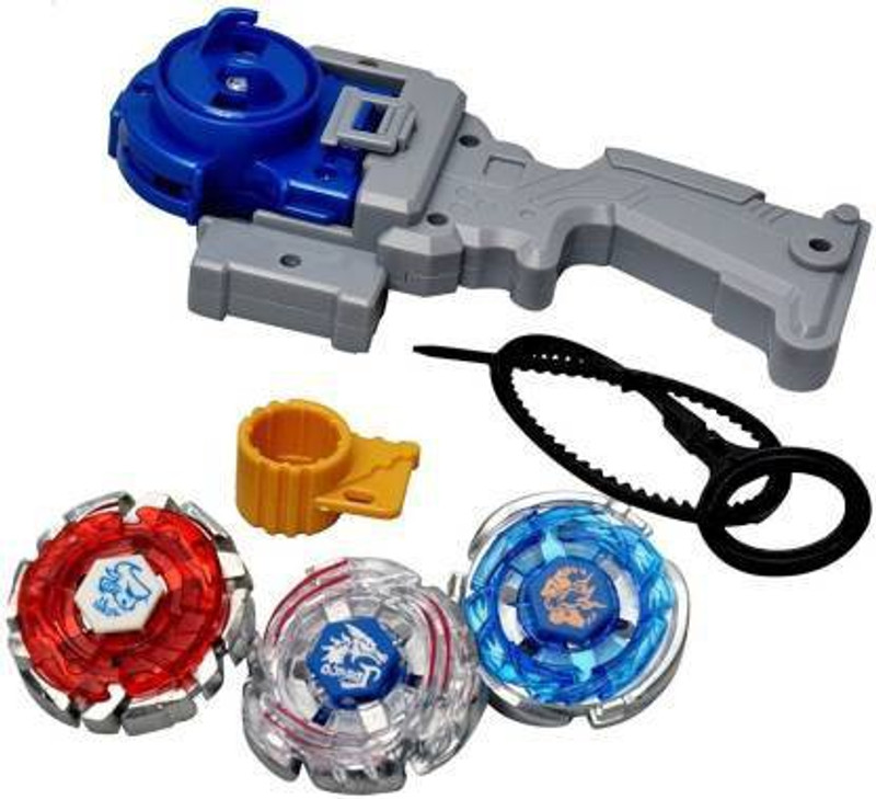 DnDark 4D 3 IN 1 Metal Beyblade (Multicolor)(Multicolor)