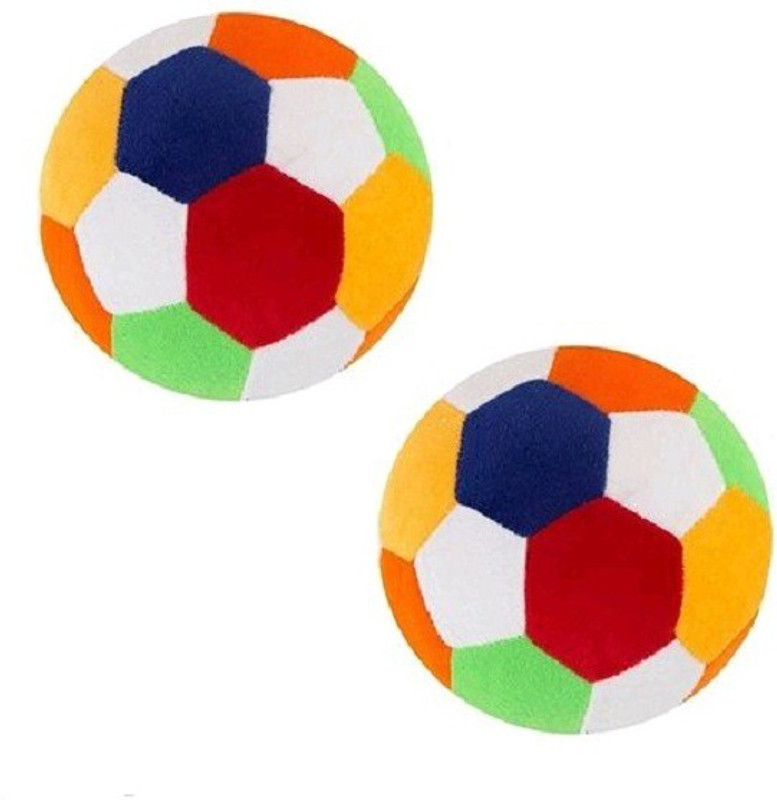 BestLook Football for kids gifts and birthday play Daily washable with 100% safe product - (Multicolor)  - 17 cm(Multicolor)