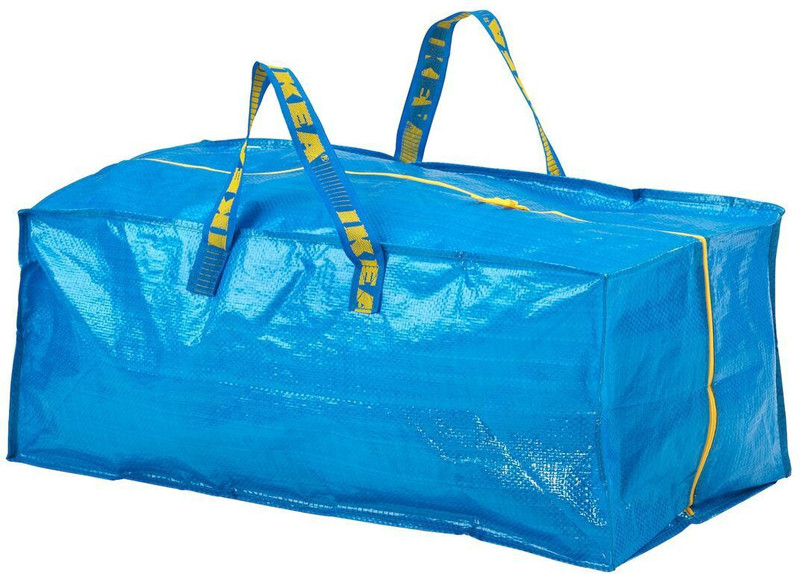 IKEA Trunk for trolley, blue76 l (20 gallon) Grocery Bag(Blue)
