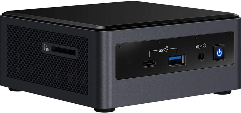 Intel NUC10FNH - Windows 10, Intel, Intel Core i3-10110U, DDR4-2666 1.2V SO-DIMM, SSD Mini PC(Black)