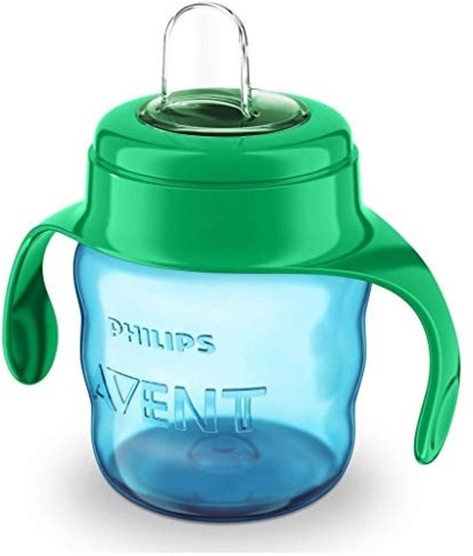 Philips Avent Spout Cup SCF551/05 | Blue Color | 6M+ age | BPA free | Pack of 1(Green, blue)