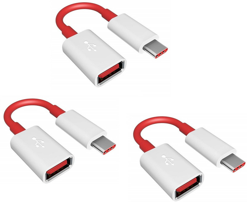 Fellix Red, White Type-C Male To USB 2.0 Female OTG Cable Cord Mouse Card Pendrive Converter Connector Splitter For Redmi Note 9, 9pro,8,8pro,7,7pro,Oneplus 7,7pro Oneplus 6,6T 5,5T,3,3T, Type-C Smartphones Phone Converter (Android) Phone Converter(Android)