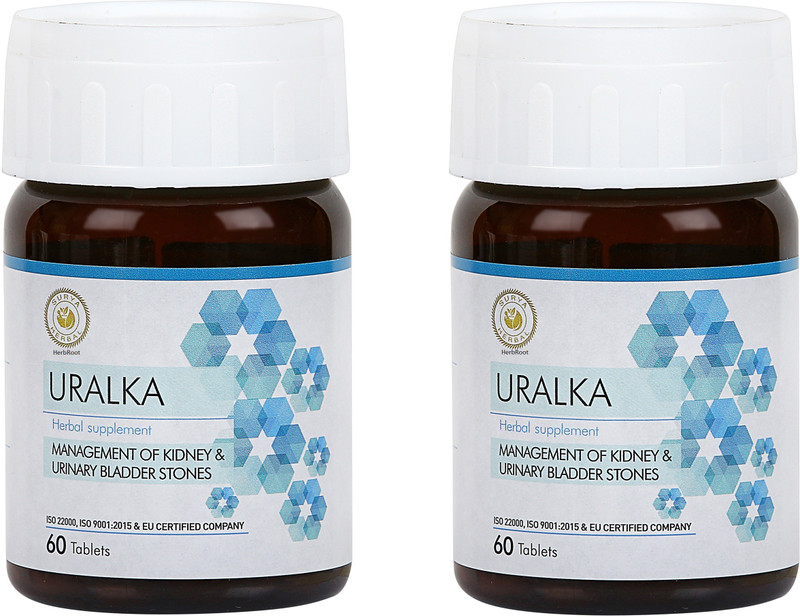 HerbRoot Uralka Tablets (60 Tablets) (Pack of 2)(Pack of 2, 120)
