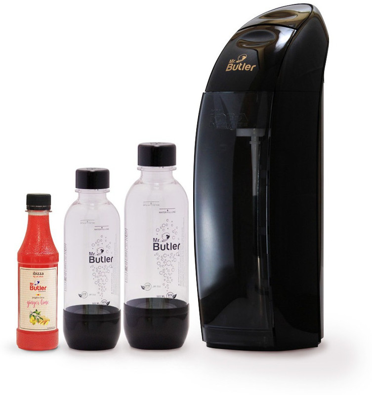 Mr. Butler Fizz Master Sodamaker Starter Kit Soda Maker(Black)