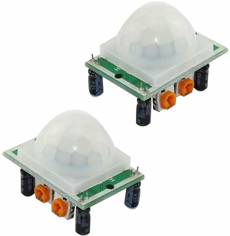 Cam cart HC SR501 HC-SR501 Adjust Infrared IR PIR Motion Sensor ( Pack of 2 ) Power Supply Electronic Hobby Kit
