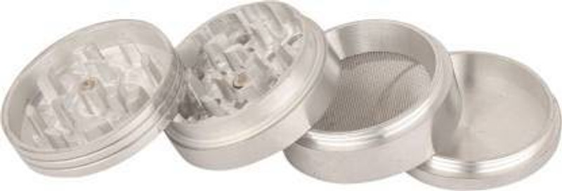 SCORIA Aluminium Inside Fitting Hookah Mouth Tip (Silver) Hand Muller Grinder