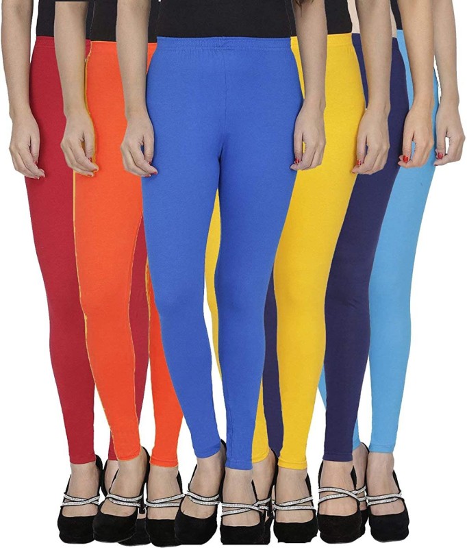 Aaru Collection Ankle Length Legging(Maroon, Orange, Blue, Yellow, Dark Blue, Light Blue,...