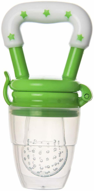 DN BROTHERS Silicone Food and Fruit Nibbler For Kids ( GREEN )  - SILICON(Multicolor)