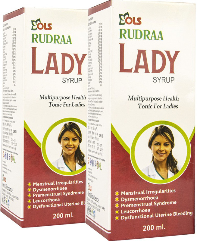 Rudraa Lady Syrup 400ml Multipurpose health tonic for ladies (Women health) Pack Of 2 each 200ml(Pack of 2, 400)