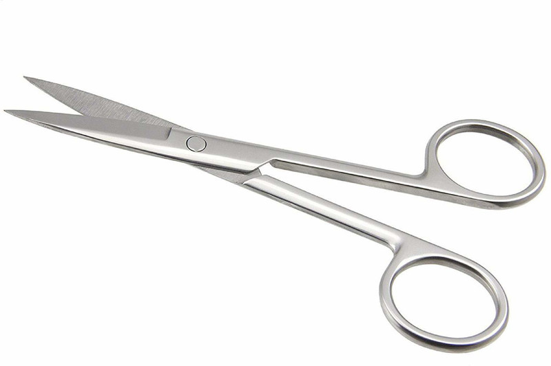 shree kesar medical Hair Cut Scissor For Beard And Mustache Hair Cutting And Trimming Scissor For Men And Women -9 cm Scissors(Set of 1, Silver)