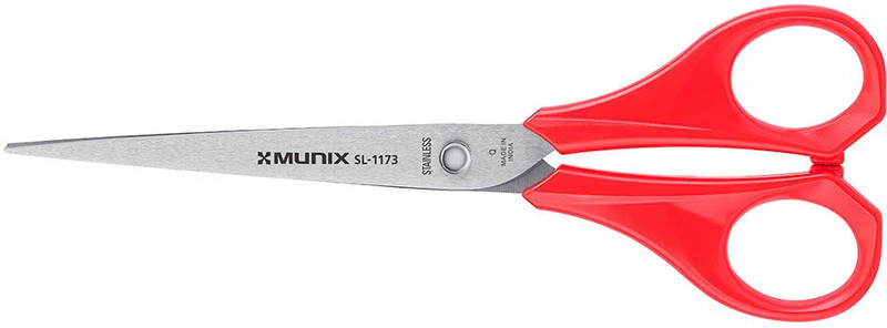munix SCISSORS-185 MM (SL-1173) Scissors(Set of 1, Red, Blue, Orange)