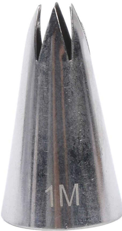 Bake world Nozzle-tip-1M Steel Quick Flower Icing Nozzle(Silver Pack of 1)