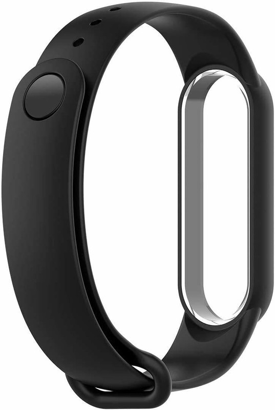 PORTLIX PREMIUM SOFT SILICON BAND BRACELET STRAP FOR XIAOMI MI BAND 5 (NOT FOR MI BAND 4/3/2) (WATCH NOT INCLUDED) (MODEL 2020) (BLACK) Smart Band Strap(Black)