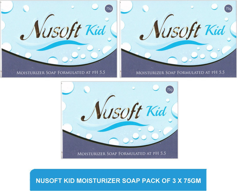 Nusoft kid moisturizer soap(3 x 75 g)