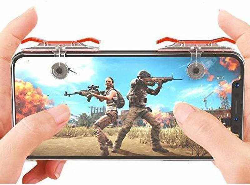 Viraan RED AND BLACK PUBG Trigger Fire and Aim Button, Sensitive Shoot Game Controller for All Android  Gaming Accessory Kit(Red&Black, For Android)