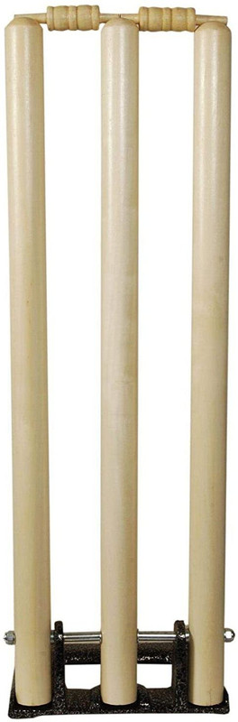 SanR Cricket Wooden Spring Back Stump Set(Brown)