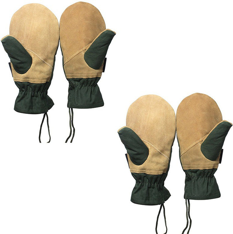 Rocksport Rappelling Mitten (Pack of 2) Climbing Gloves(Brown)