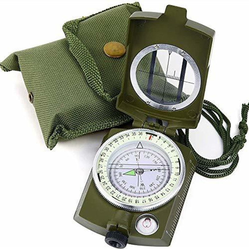 Psb Military Lensatic and Prismatic Compass, Waterproof Compass(Multicolor)