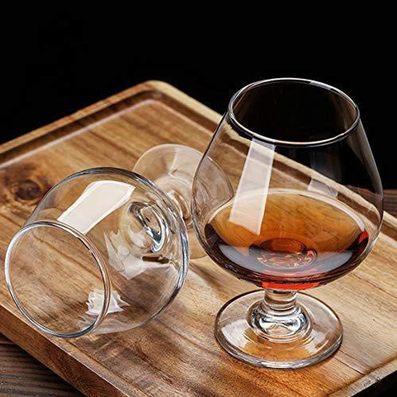 Devish (Pack of 2) Decent look wine glass for dining and sipping Glass Set Wine Glass(240 ml, Glass, Clear)