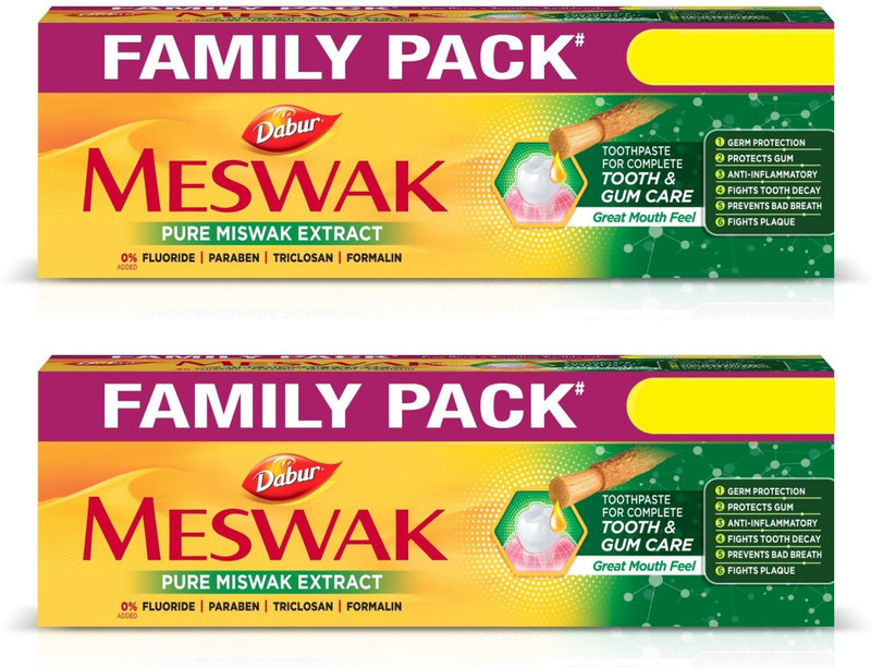 Dabur meswak. Toothpaste(600 g, Pack of 2)