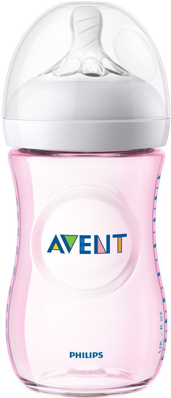 Philips Avent Natural Feeding Pink Bottle 260 ml - 260 ml(Pink4)