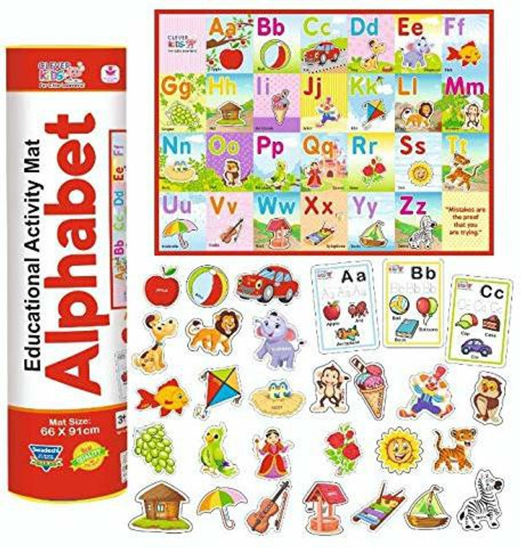 Barodian's Big Size Alphabet hopscotch Play met for Kids and Family 10 mm Yoga Mat