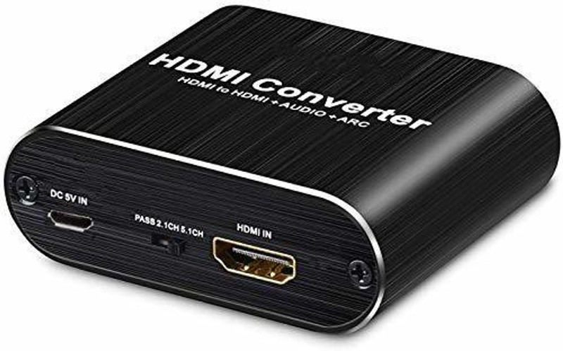 Tobo TV-out Cable 4K HDMI Audio Extractor Splitter ARC HDMI 5.1 RCA HDMI to HDMI TD-513H(Black, For TV)