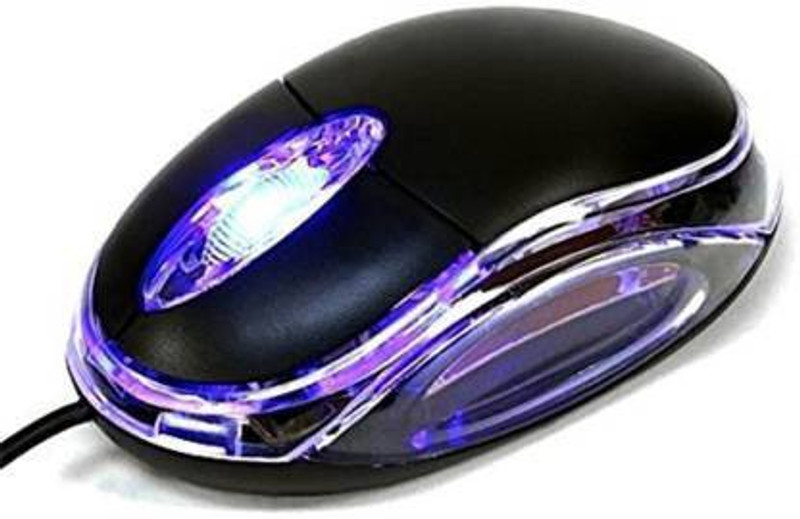 AT Enterprises TB-36B Wired Optical Mouse (USB, Black) Wired Ambidextrous Optical Gaming Mouse(USB 2.0, Black, Blue)