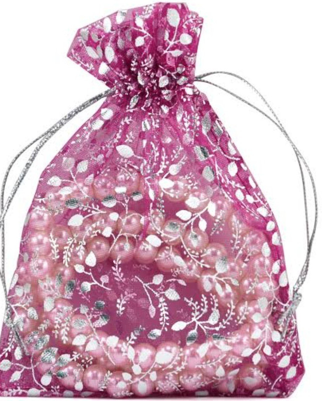 IBDA (Pack of 38) Glossy Blue and Majenta, Satin Gift Pouches, HandBags, Elegant and Attractive, Potli / Pouches, Draw String Bags/Batua. (Limited Edition). Potli(Pack of 38)