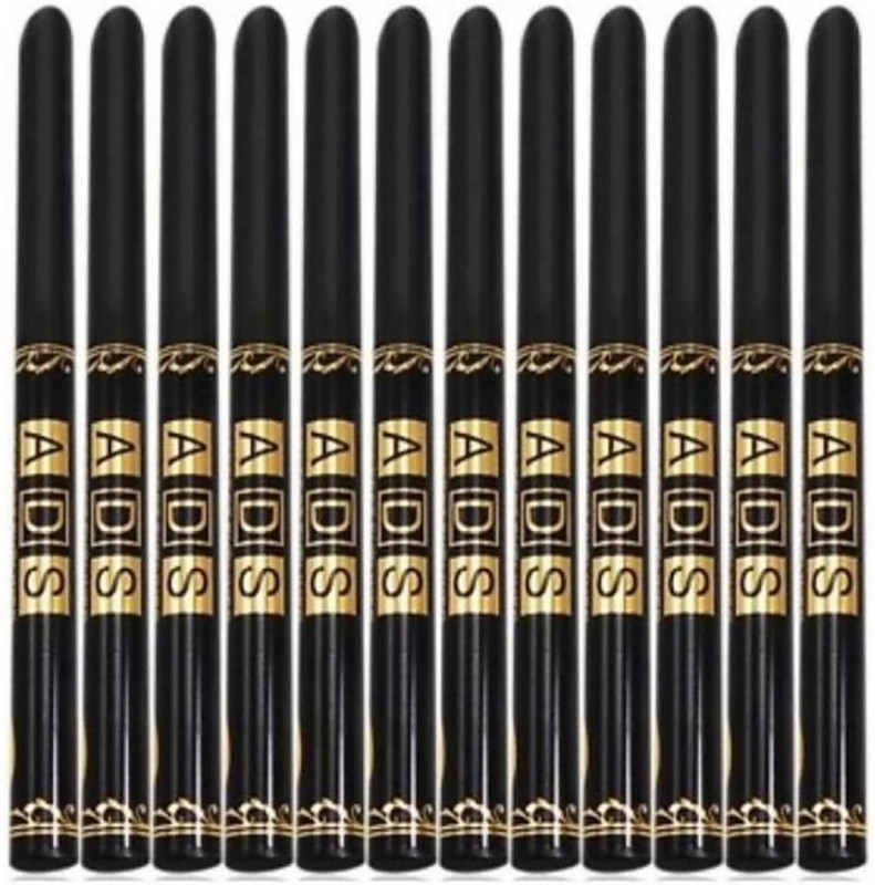ads Waterproof Eyeliner Black Packof 12pcs 2.5 g (Black) 2.5 g (Black)(Black)
