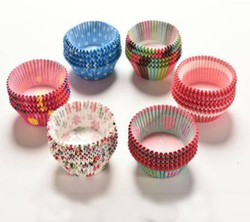 BakeMould Paper Cupcake/Muffin Mould 100(Pack of 100)
