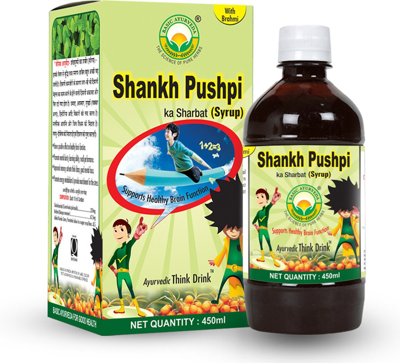 Basic Ayurveda Shankhpushpi Ka Sharbat (Syrup)(450 ml)