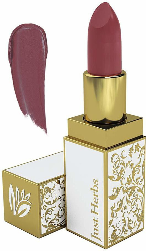Just Herbs Ayurvedic Creamy Matte Deep Pink Lipstick for Women - Paraben Free(Deep Pink, 4.2 g)