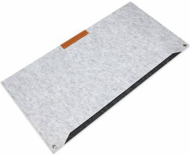 fitfabfine Laptop Desk Pad Office Desk Pad Table Computer Matt for Office Non-Slip Desk Blotter Dual Sided Mousepad(Grey)