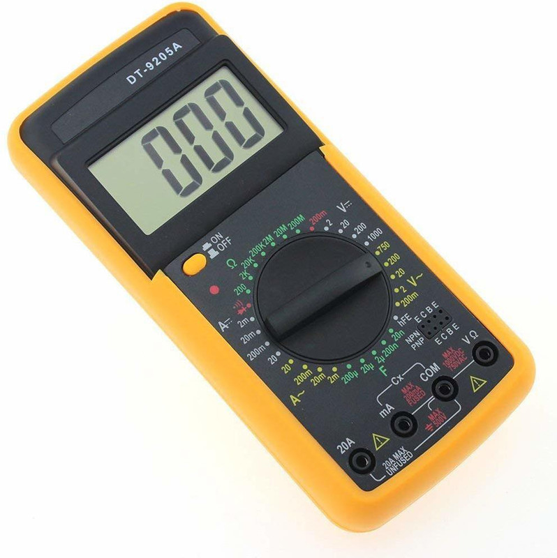 Sonii Digital Multimeter Capacitance Multi Meter with Extra Free Probes (1) Digital Multimeter(Yellow 2000 Counts)