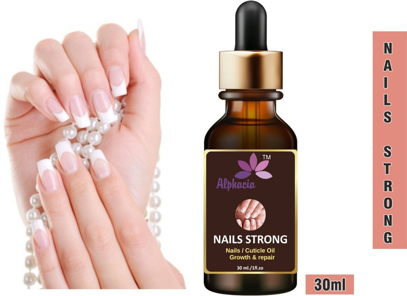 Alphacia 100% Natural Nails Strong Oil For Cuticle Care, Nail Growth & Strength YELLOW Pack of 1 (30ml0 Purple