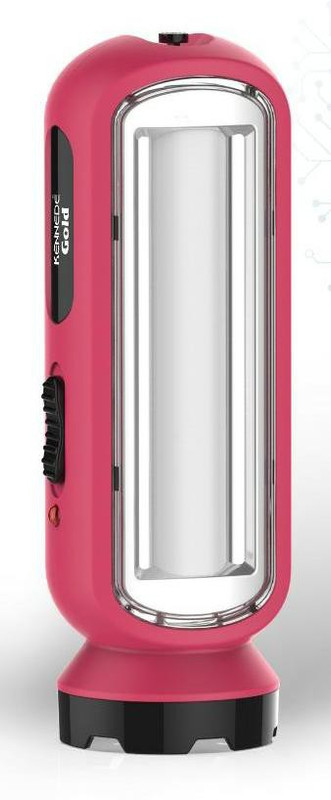 KENNEDE GOLD BRIGHT LIGHT KG 6651 TORCH WITH EMERGENCY LIGHT Torch(Pink, 12 cm, Rechargeable)