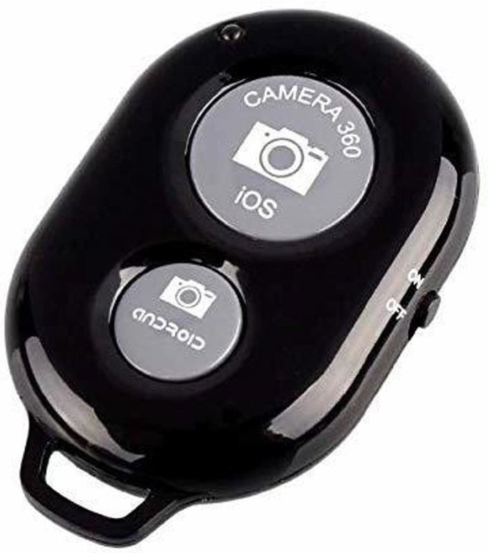 Speeqo Selfie Stick Bluetooth Shutter For Mobile Camera Remote Control(Black)