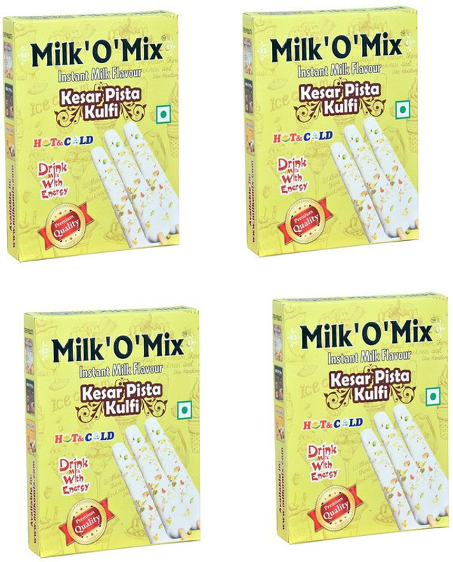 Milk'O'Mix Juice Mix Powder - Kesar Pista Kulfi 300g (150x2)(2 x 150 g)