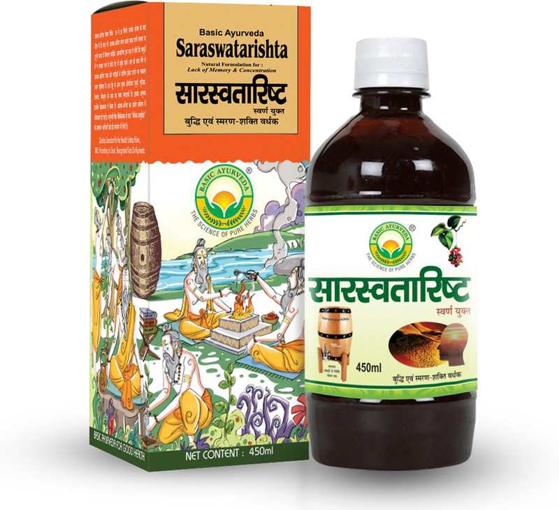 Basic Ayurveda Saraswatarishta(Pack of 2, 900 ml)